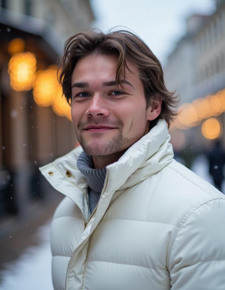 A Snow - Man style AI Christmas photo, example 2