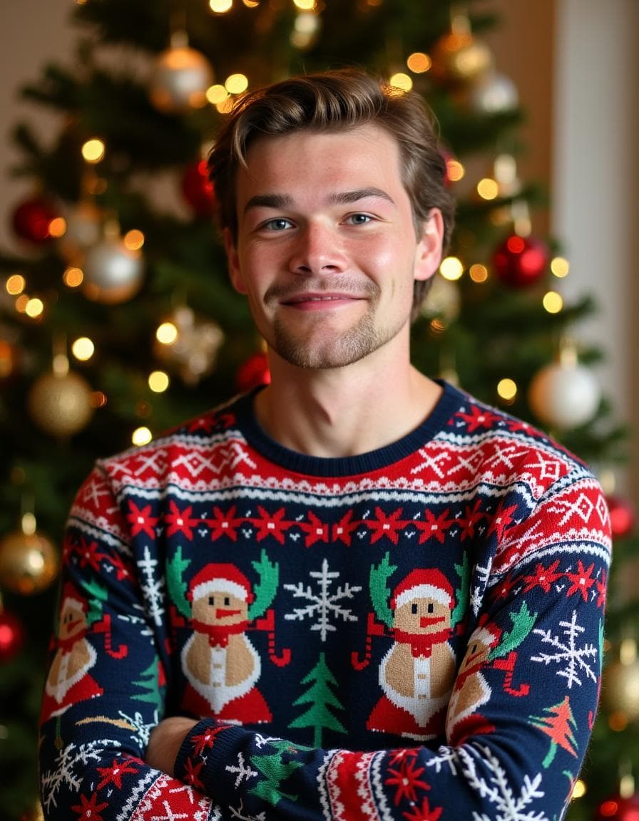 A Christmas Tree - Man style AI Christmas photo, example 3