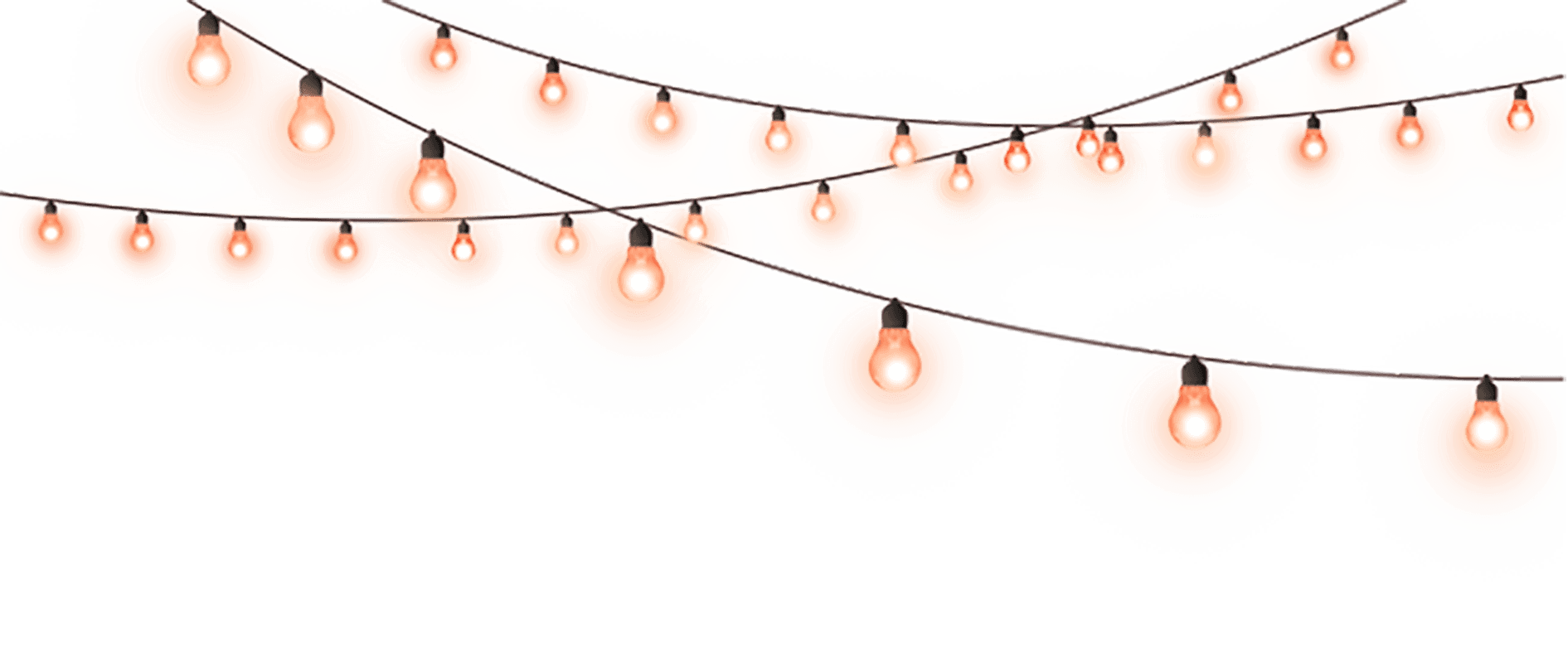 A string of lights graphic used as decoration on the Christmas photos page.