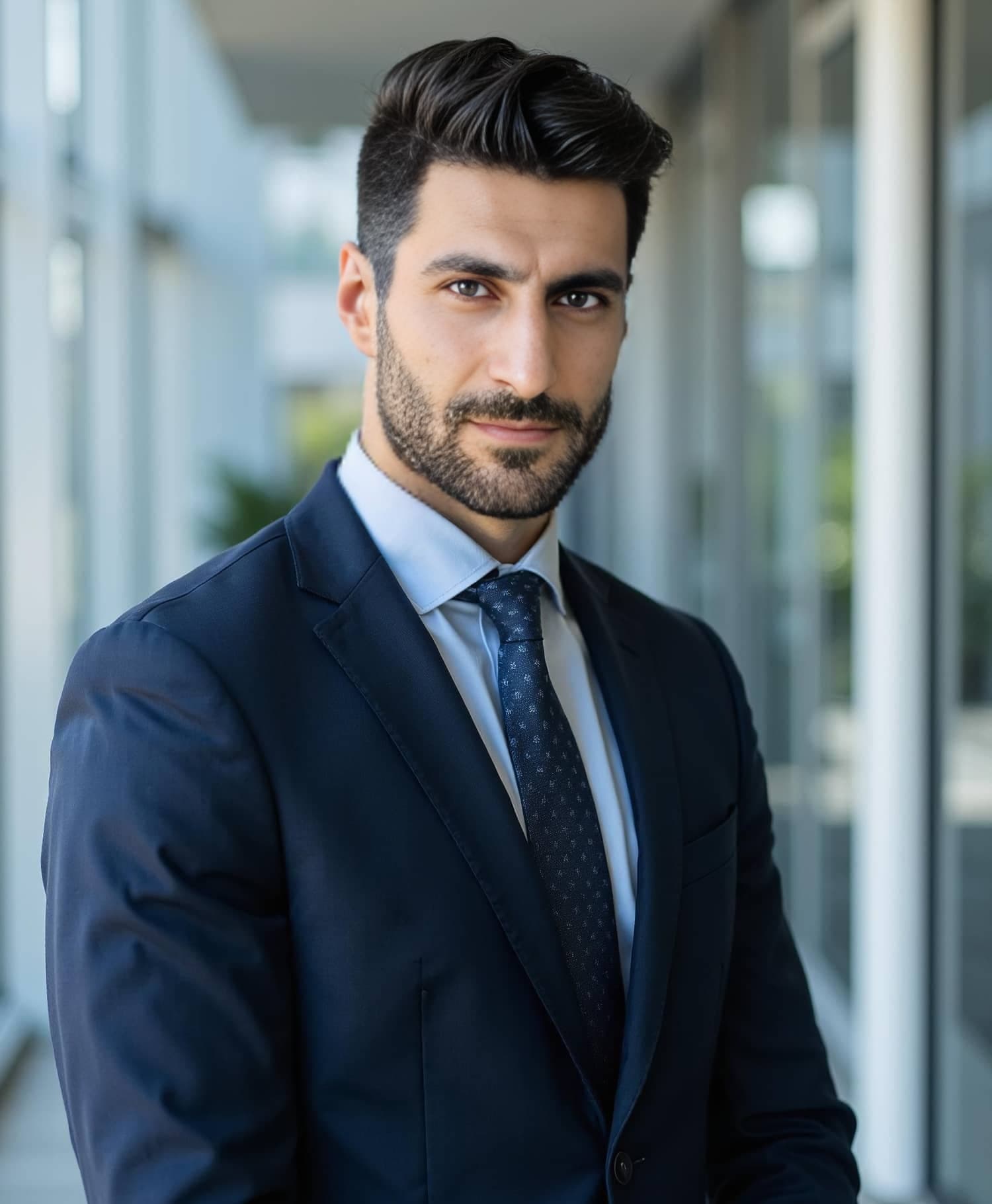 AI headshot example 4 generated with Aragon