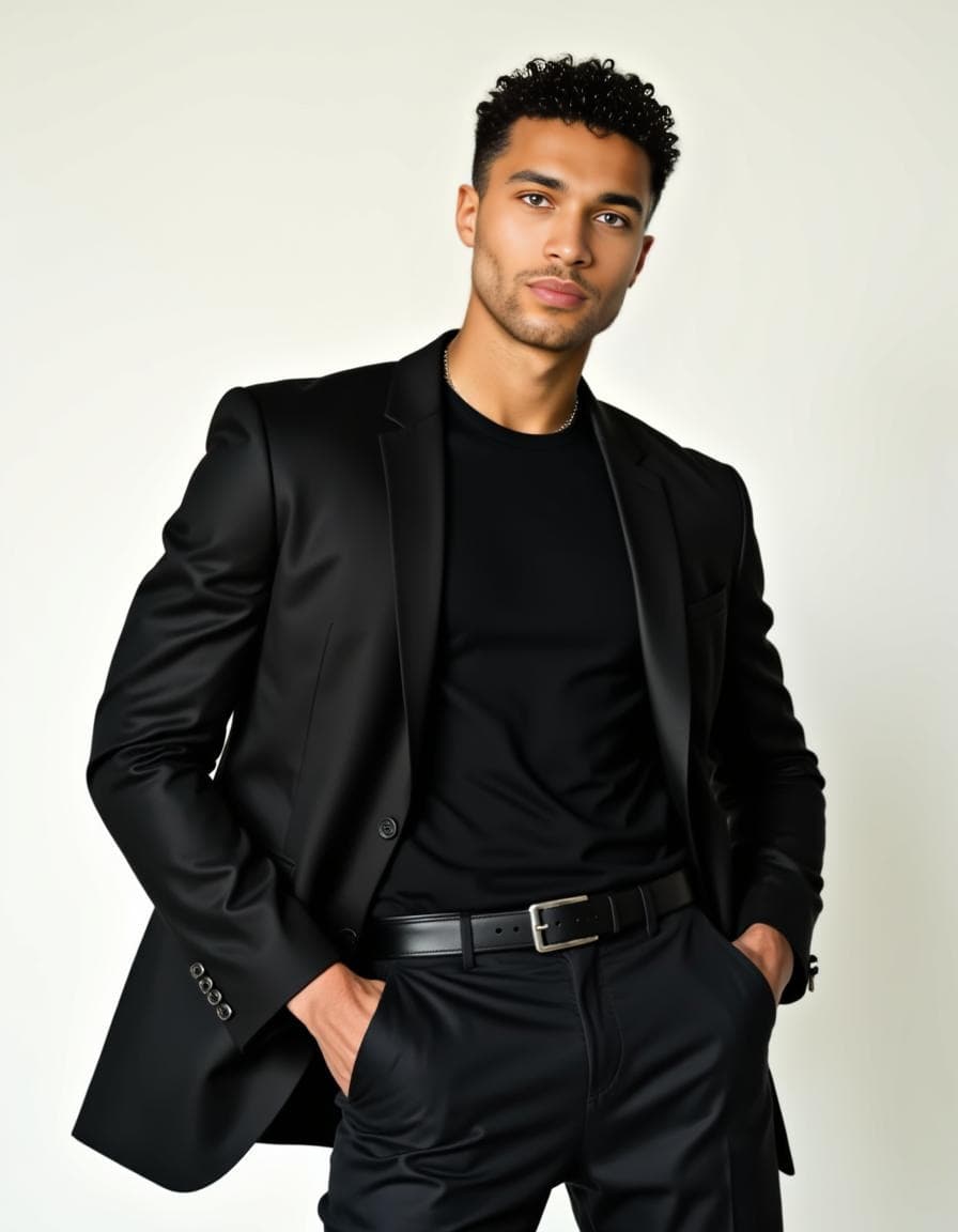 Modeling style AI photo example 7 in the Aragon photo generator header gallery.