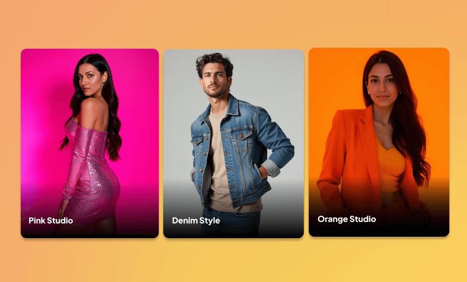 New Photo Packs β Pink Studio, Denim Style, and Orange Studio