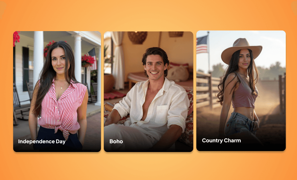 Independence Day, Boho, and Country Charm Photo Packs | Aragon
