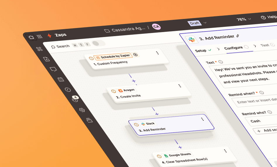 Zapier integration announcement screenshot