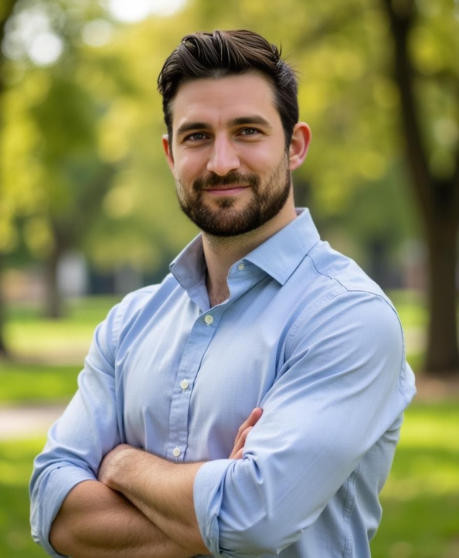 AI headshot example 9 generated with Aragon