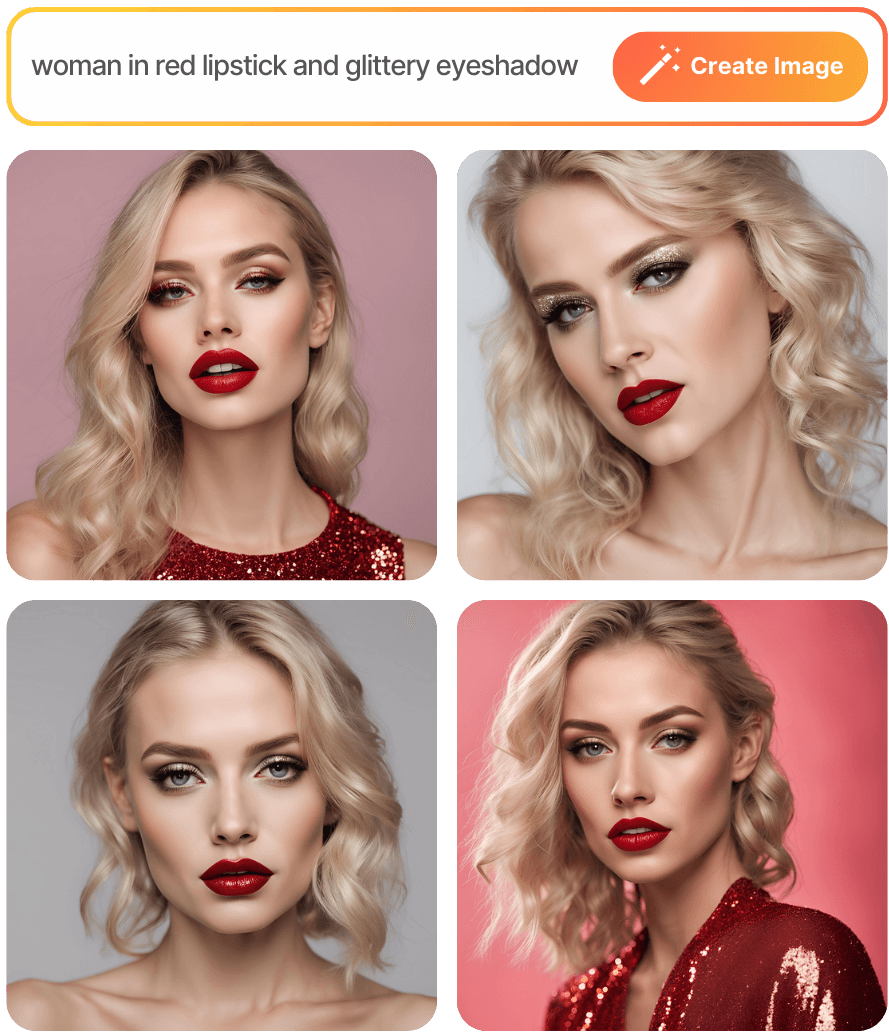 A sample result from the Text to Image Generator, previewing a created look.