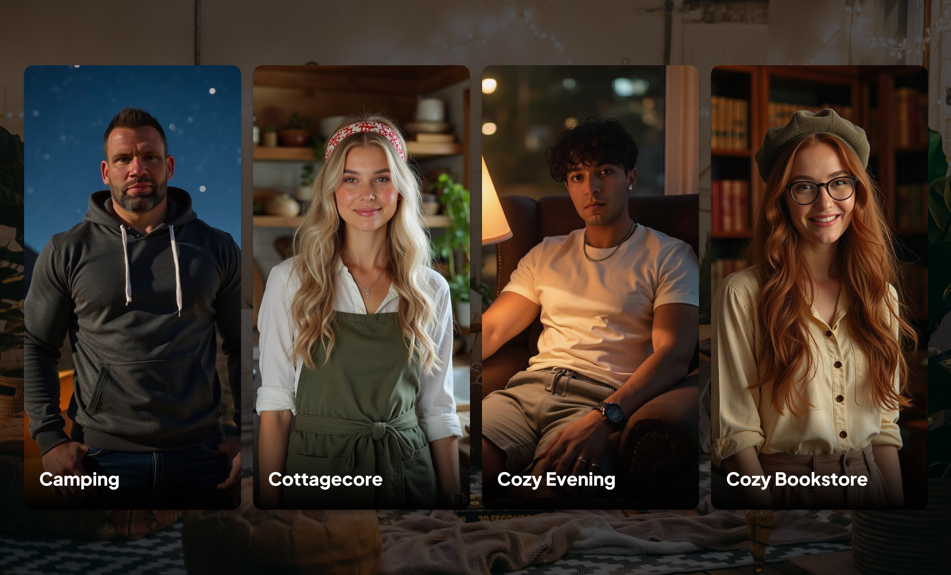 New Cozy Photo Packs – Camping, Cottagecore, Cozy Evening, and Cozy Bookstore New Cozy Photo Packs – Camping, Cottagecore, Cozy Evening, and Cozy Bookstore