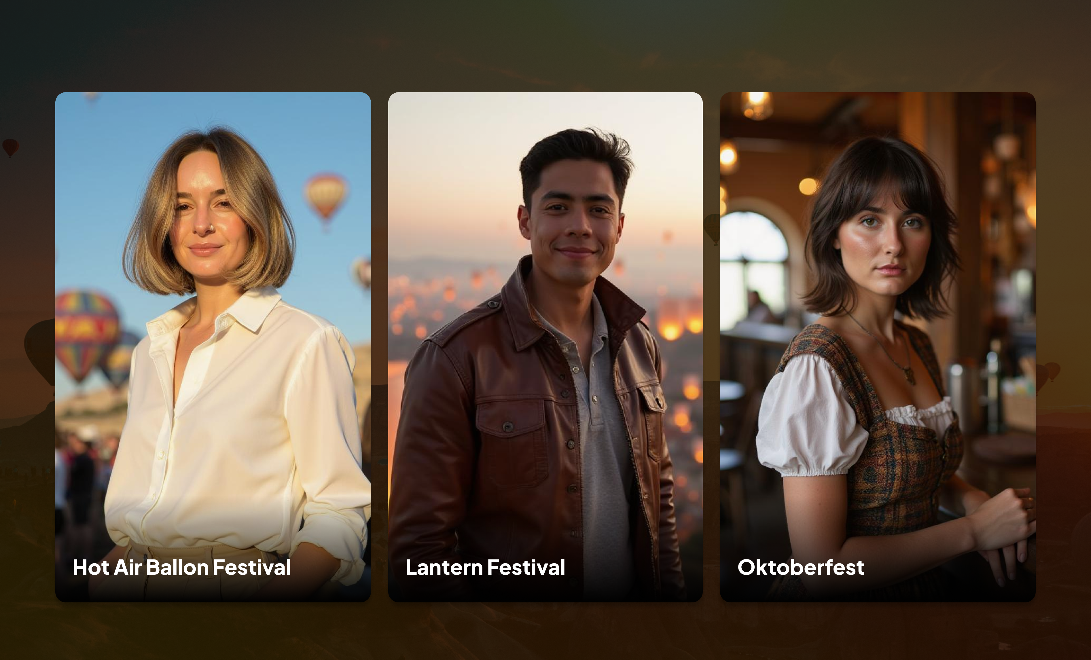 Hot Air Balloon Festival, Lantern Festival, and Oktoberfest Photo Packs | Aragon Hot Air Balloon Festival, Lantern Festival, and Oktoberfest Photo Packs | Aragon