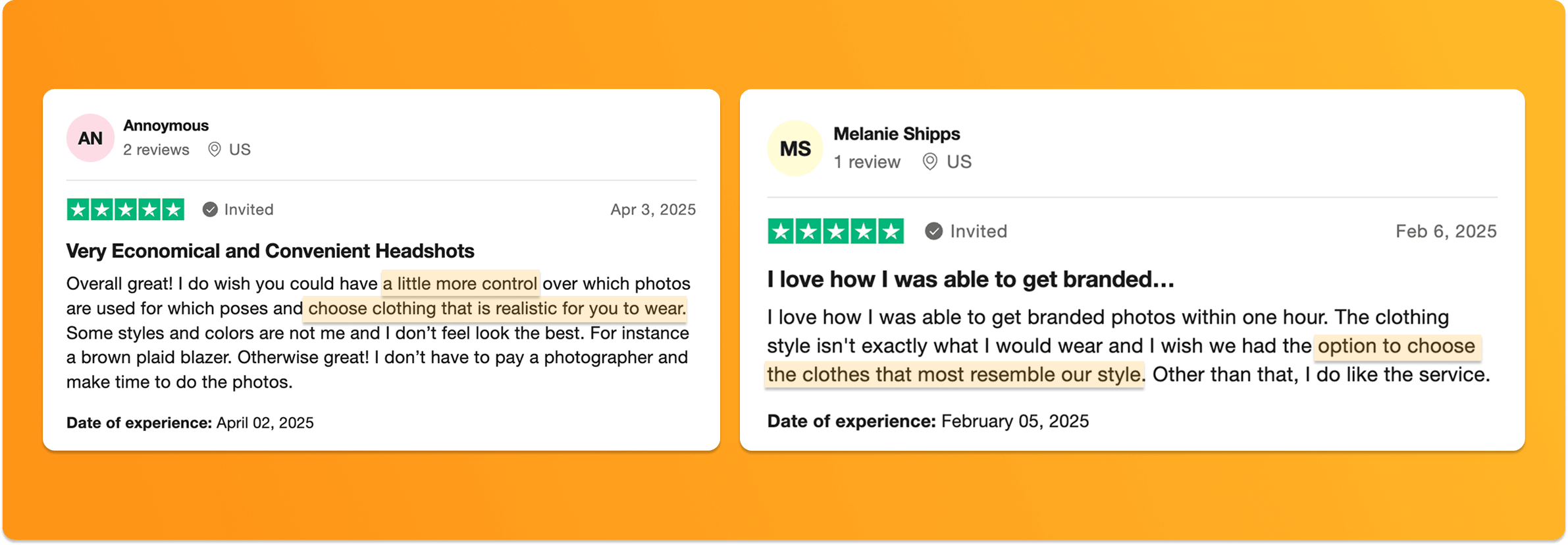 Reviews by users