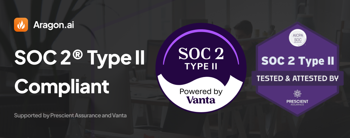 Aragon.ai is Now SOC 2® Type II Compliant